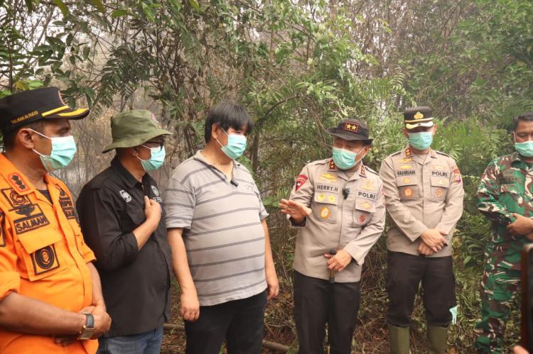 Perkuat Kesiapsiagaan, Kapolda Riau Turun Langsung Cek Potensi Karhutla di Bengkalis 